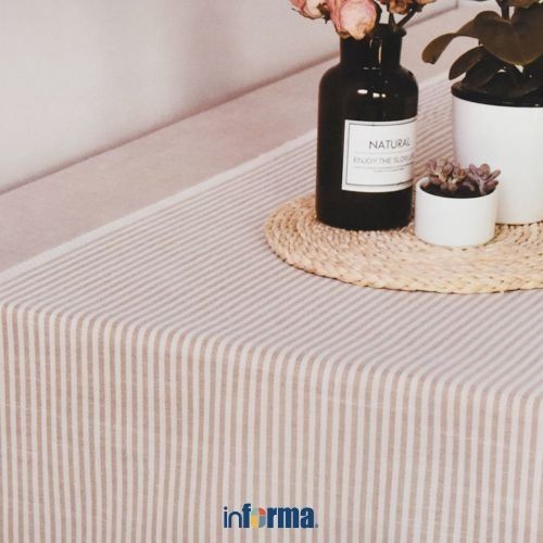 ใหม่ ผ้าTABLE YARN DYED 140X200CM BEIGE