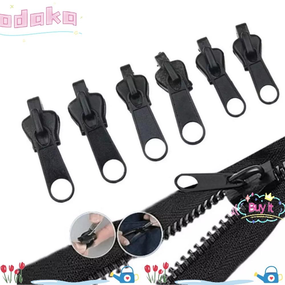 Odaka 6 ชิ้นซ่อมซิป,ที่ถอดออกได้ DIY เย็บเปลี่ยนซิป,กระเป๋าเป้สะพายหลังซ่อมอุปกรณ์เย็บผ้า