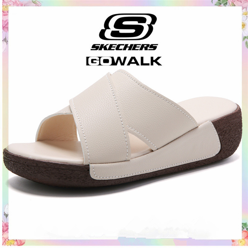 Skechers_ รองเท้าผู้หญิง skechers_ sandal รองเท้าผู้หญิงรองเท้าหนังลําลองรองเท้าสุภาพสตรีรองเท้าแตะผ
