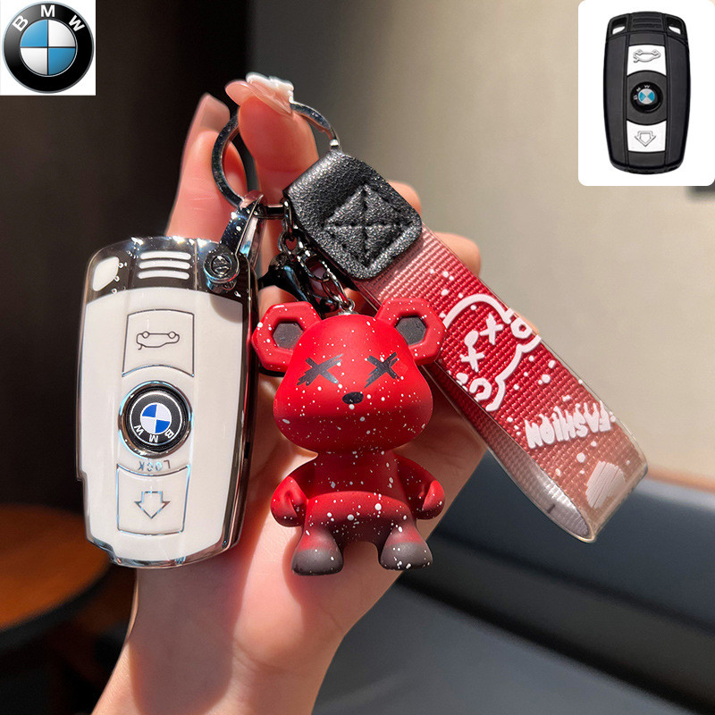 Bmw Remote สมาร์ทรถ Key Chain แหวนฝาครอบกรณี Shell ป้องกันสําหรับ BMW X1/X5/X6/Z4/1 Series/3 Series/5 Series/320 Li