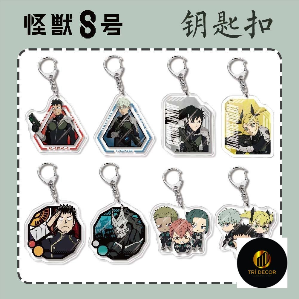 Kaiju 8 Gou รุ่น Q อะนิเมะพวงกุญแจ Hoshina Soshiro อะคริลิคพวงกุญแจ Hibino Kafka พวงกุญแจกระเป๋าจี้ 
