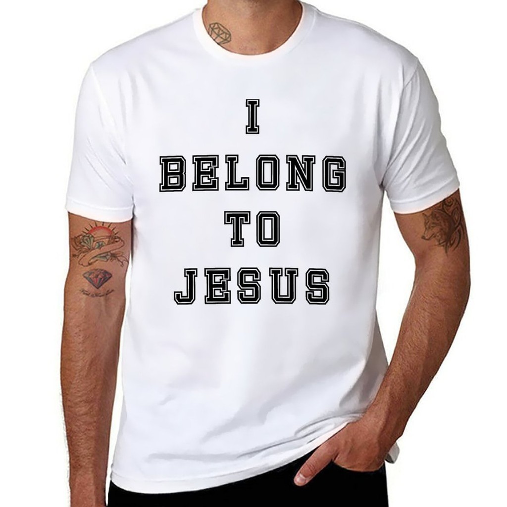 ใหม่ Kaka I Belong To Jesus TShirt สัตว์พิมพ์สําหรับ TShirt สั้นสั้น TShirt Men T