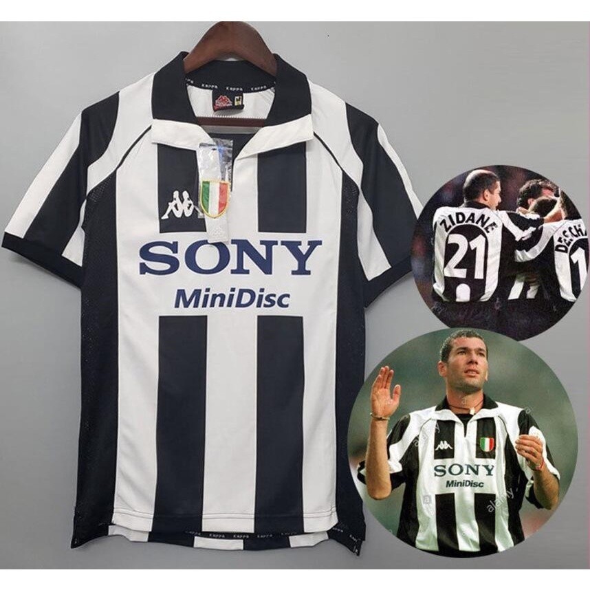 Retro Jersey Vintage Juventus Football 1997 1998 Retro Jersey Zidane Classic Jersey