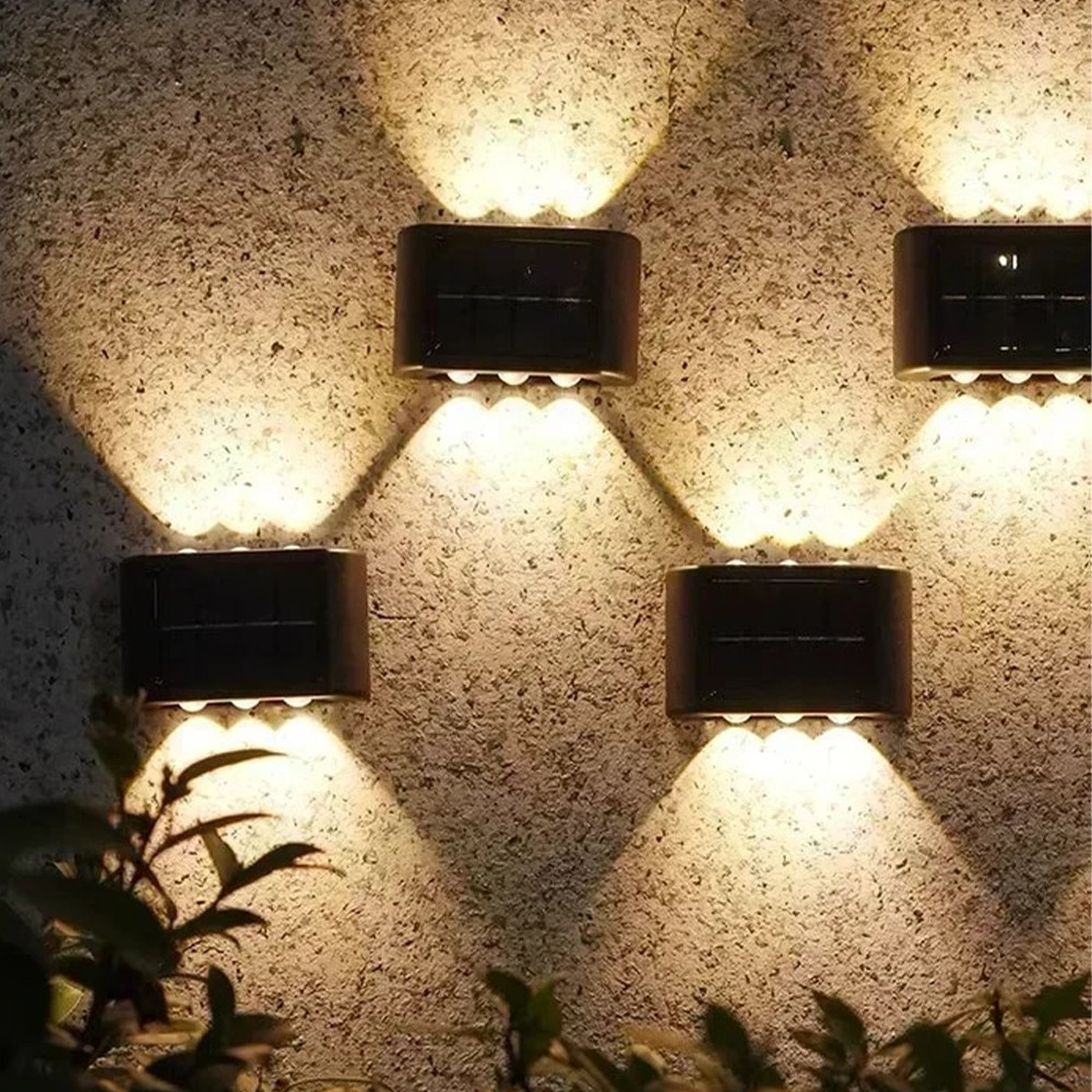 ไฟกลางแจ้ง โคมไฟติดผนังโซล่าเซลล์ LED ไฟติดผนัง ไฟโซล่าเซลล์ โคมไฟติดผนัง พลังงานแสงอาทิตย์  Solar l