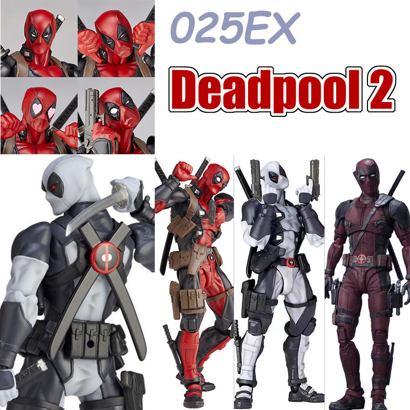 Mafex Deadpool Action Figure 025EX Deadpool 001EX Neca SHF ชุดตกแต่งของขวัญของเล่น