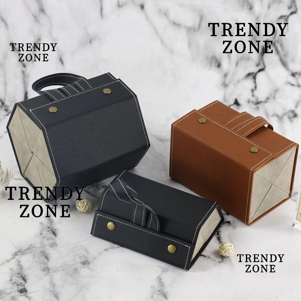 Trendyzone หนัง PU, พับแว่นตาแบบพกพา, แว่นตา 2/6Grids กล่องเก็บแว่นตาแว่นตา