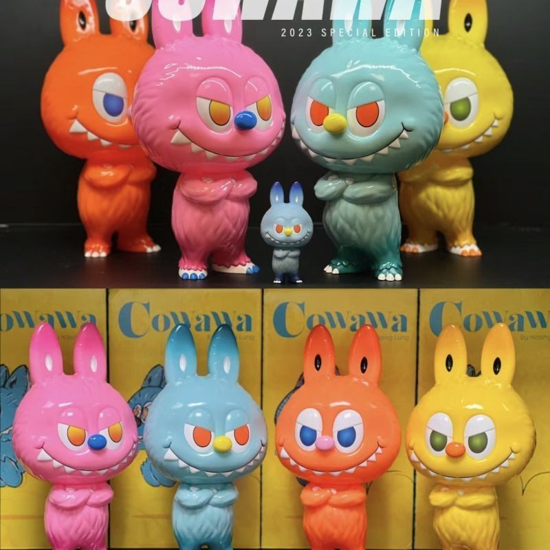 Bubble Mart labubu Big Baby cowawa Monster We Freckle Exhibition Limited Hand-handed Trendy Play