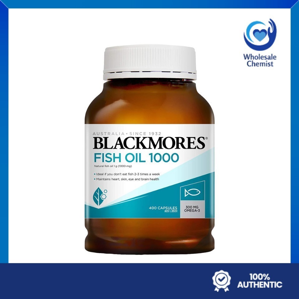 Blackmores Fish Oil 1000mg /Mini 400 แคปซูล/ดีเอชเอสูง 60 แคปซูล