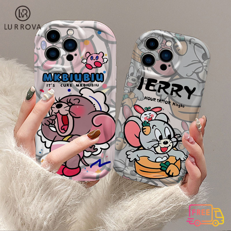 เคสโทรศัพท์ Realme C61 Note 60 C65 C63 C67 C55 C53 C33 C31 C51 C30 C35 Note 50 Realme 10 Realme C21Y C25Y Realme C15 C25 5S 5I C2 Narzo 50A Prime การ์ตูนน่ารัก Jerry เคส TPU กันกระแทก