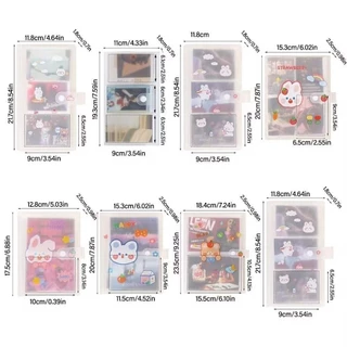 ยัน1 1ชิ้นผู้ถือบัตรรูปภาพ,โปร่งใส80/160สล็อตอัลบั้มภาพ,3/4/5/5/6/7นิ้วรวบรวมหนังสือพีวีซีภาพผู้ถือไอดอลดาว