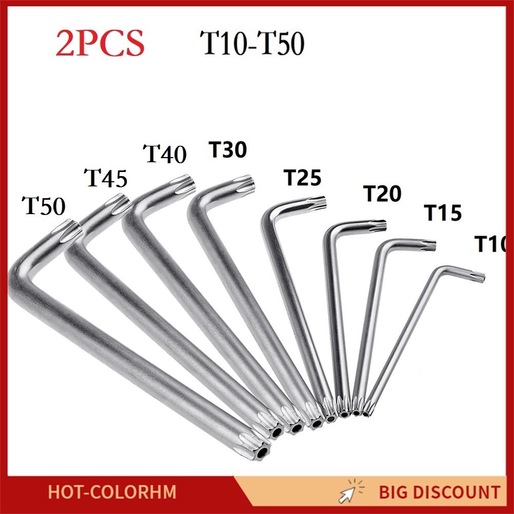 [COLORHM]T30 T20 T25 T10 T15 Double-End 2-way mini Torx ไขควง Spanner ประแจเครื่องมือ