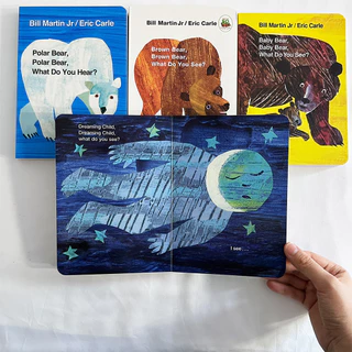 หมีสีน้ําตาล What Do You See & Dear Zoo หนังสือภาพเด็ก หนังสือกระดาษแข็ง หนังสือภาษาอังกฤษเพื่อการศึกษา นิทานอ่านก่อนนอน