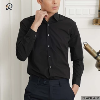 Relens เสื้อเชิ้ตแขนยาว เสื้อคอปก ผู้ชาย เชิ้ตทำงาน (6สี: อก36" - อก46"นิ้ว) ชุดนักศึกษา พร้อมส่งทุกวัน