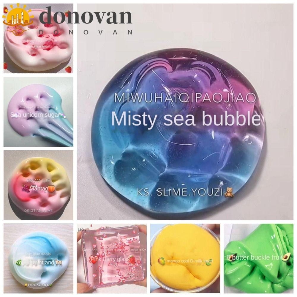 Dodonvan ของเล่นเมือกสําหรับเด็ก, ดินเหนียวคริสตัลใสสําหรับผู้ปกครองและเด็ก, ดินเหนียวเยลลี่ 110 มล. สไลม์ไม่ติดใสทําชุดของขวัญสําหรับเด็ก