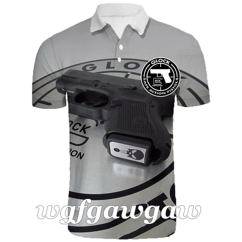 Glock Mens Lapel Shirt NEW TEAM Glock Sublimation Lapel Shirt 11