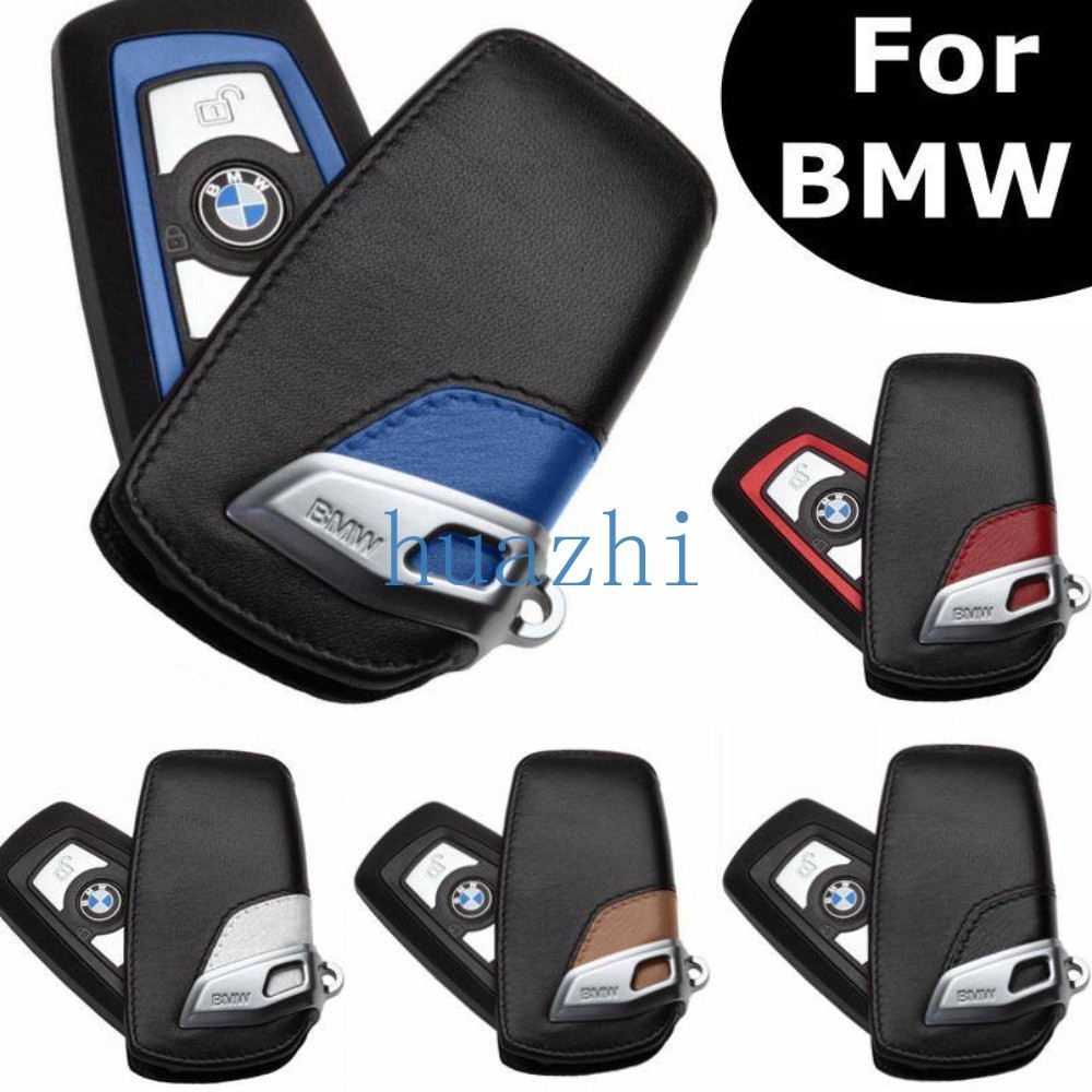 Hz Sport Line หนังกุญแจรถ Fob กระเป๋าพวงกุญแจ Remote Shell เก็บกระเป๋าสตางค์สําหรับ BMW 1 2 3 5 6 7 Series X1 X3 X5 X6 M3 M4 M5 F01 F02 F07 F10 F15 F18 F20 F20 F F30