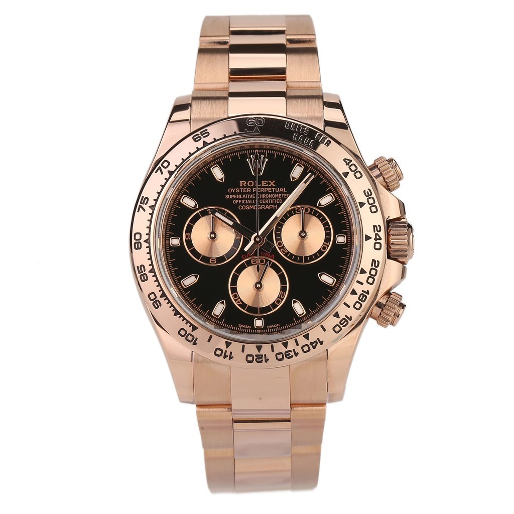 Rolex Rolex Daytona 18K Rose Gold Watch นาฬิกาผู้ชายแบบกลไก m116505