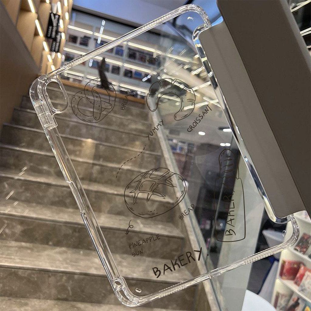 สำหรับ พร้อมถาดใส่ปากกาfor Pro11 12.9 13 10.5 11/24 Y-shaped เคสใสสําหรับไอแพด mini6 Air1 2 3 4 5 6 13 gen4 5 6 7 8 9 10