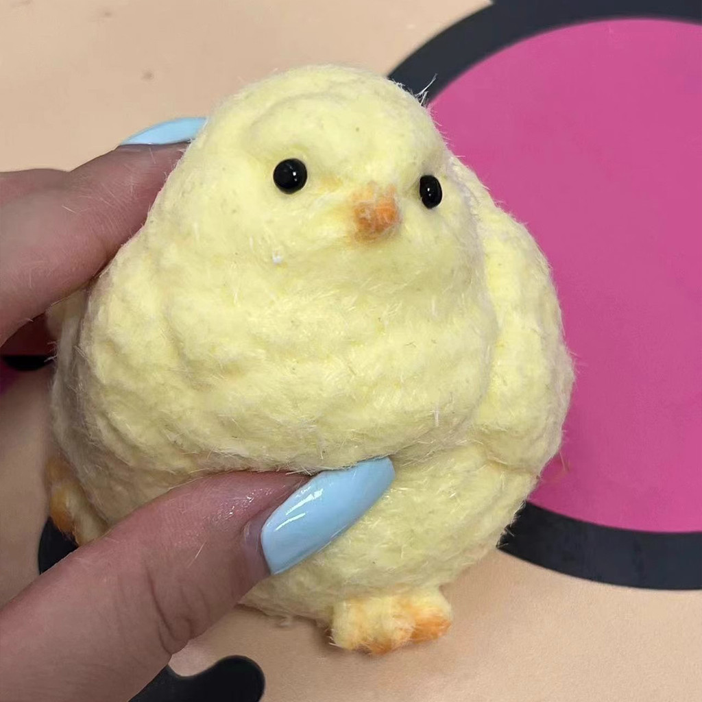 MMHandmade Taba Squishy Chick,Handmade Silicone Chicks Stress Relief Squishy Toy,Taba Squishy Toys