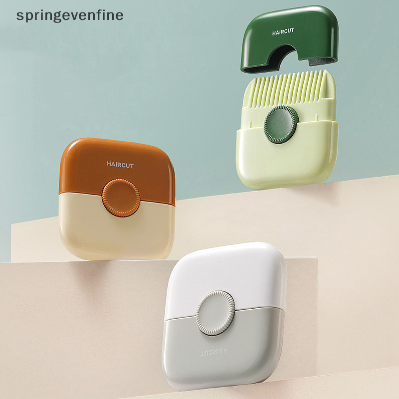 Springevenfine 2 In 1 Baby HairCut และ Hairdressing หวี Trim Bangs และผมหัก Bangs Trimmer บ้าน DIY ความงาม Hairstyling อุปกรณ์ Springevenfine