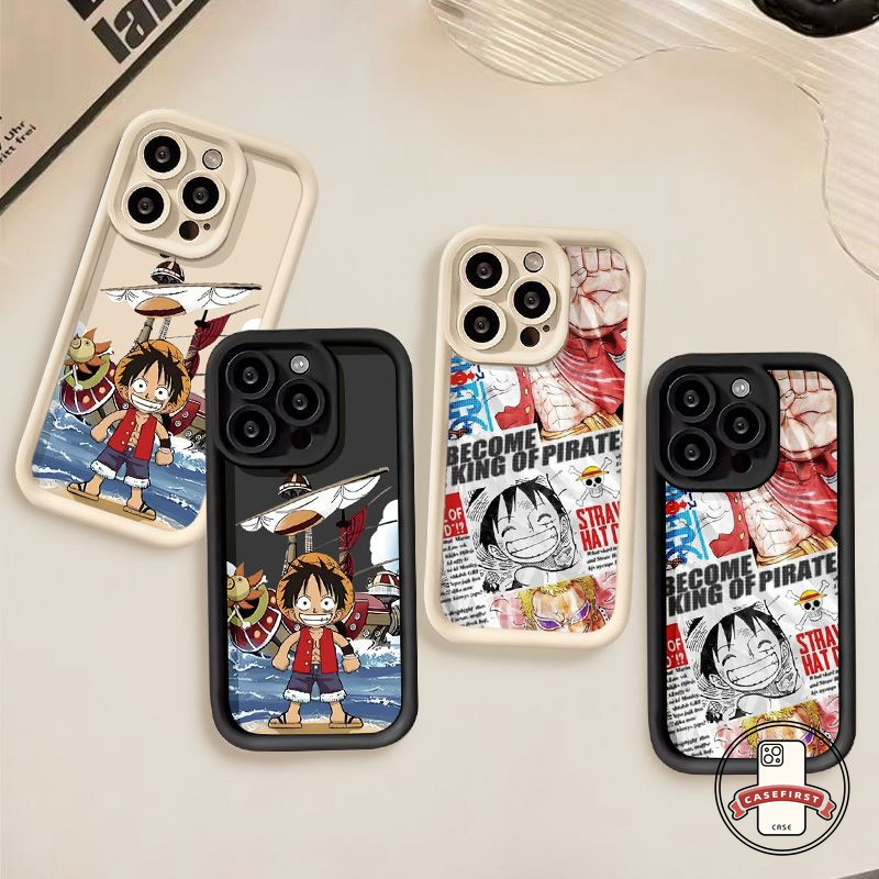 การ์ตูนสร้างสรรค์เจ๋งหนึ่งชิ้นเคสสำหรับ Oppo A58 A16 A12 A38 A54 A17 A77 A3s A33 A78 A5s A53 A18 A15 A57 A35 A17K