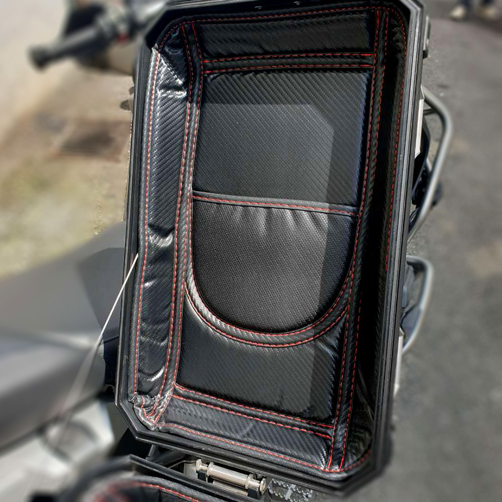 ★ZJ★เหมาะสําหรับ BMW F800GS ซับกระเป๋าเดินทางฝาครอบด้านบนชุดสามชิ้นแผ่นรองท้ายรถสไตล์ใหม่