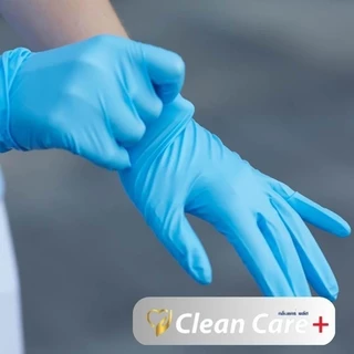 [เลือกสี]ถุงมือยางไนไตร ชนิดหนา Clean Care Premiums บรรจุ100ชิ้นต่อกล่อง ราคาส่งตั้งแต่กล่องแรก Cleaning
