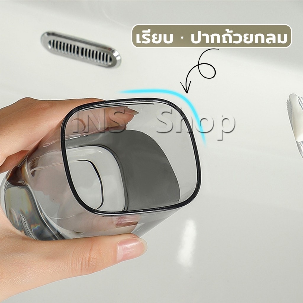 INS กล่องแปรงสีฟันเดินทาง แบบโปร่งแสง กล่องเก็บของแบบพกพา toothbrush box