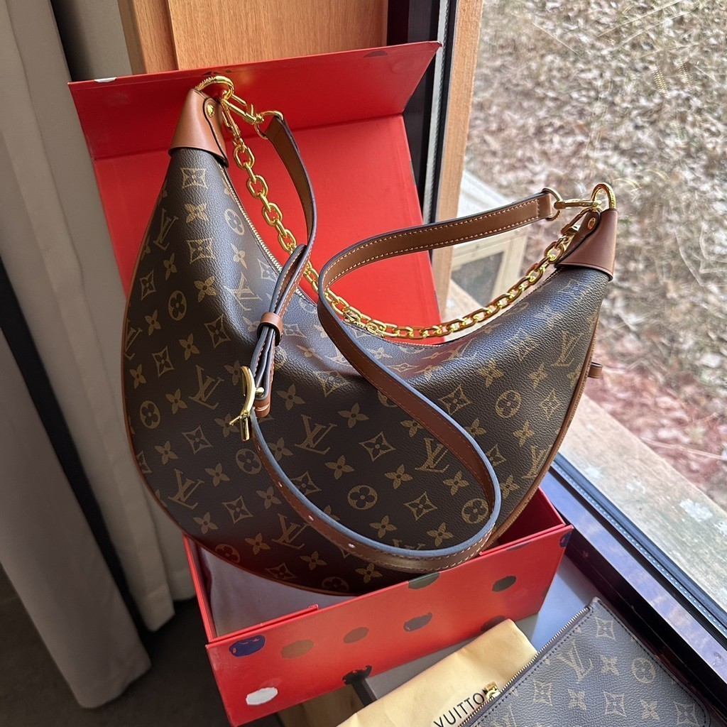 [Louis Vuitton LV] L-loop Underarm Bag กระเป๋าสะพายไหล่ผู้หญิงอเนกประสงค์ (พร้อมกล่อง)