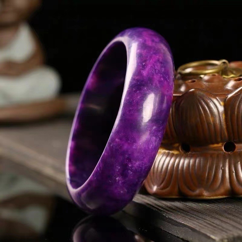 แอฟริกาใต้สร้อยข้อมือ shujulai Amethyst Cherry Blossom Powder สร้อยข้อมือหยกผู้หญิงเครื่องประดับ