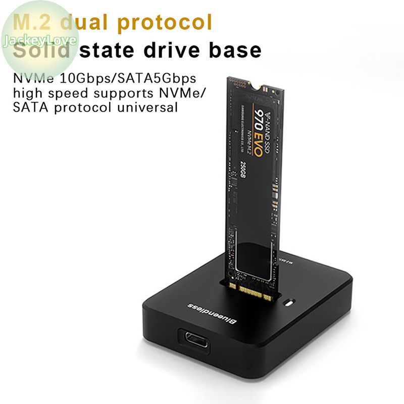 Jackeylovezz M2 NVME Docking Station M Key USB M 2 USB C SSD กรณี NVME และ NGFF Hdd SSD Docking Station ฐาน TH