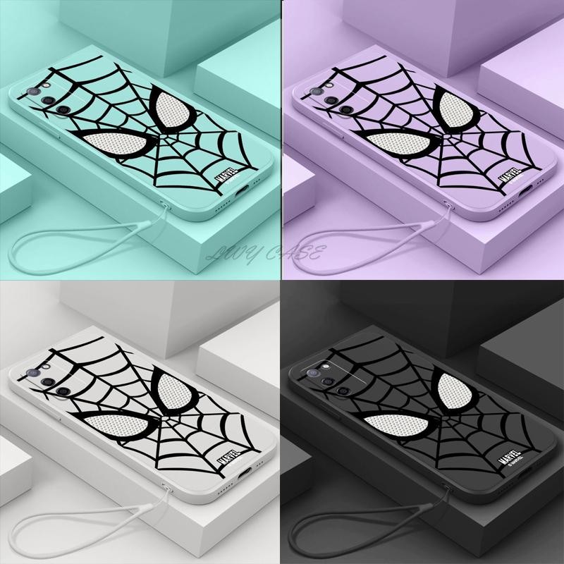 สําหรับ Huawei Honor 10 Lite 10i 20i 20 30 50 60 70 80 90 Pro SE V10 V20 ดู 10 20 Super Hero Marvel Spiderman Spider-Man เคสโทรศัพท์นุ่มฝาครอบป้องกันปลอกซิลิโคนพร้อมสายคล้อง