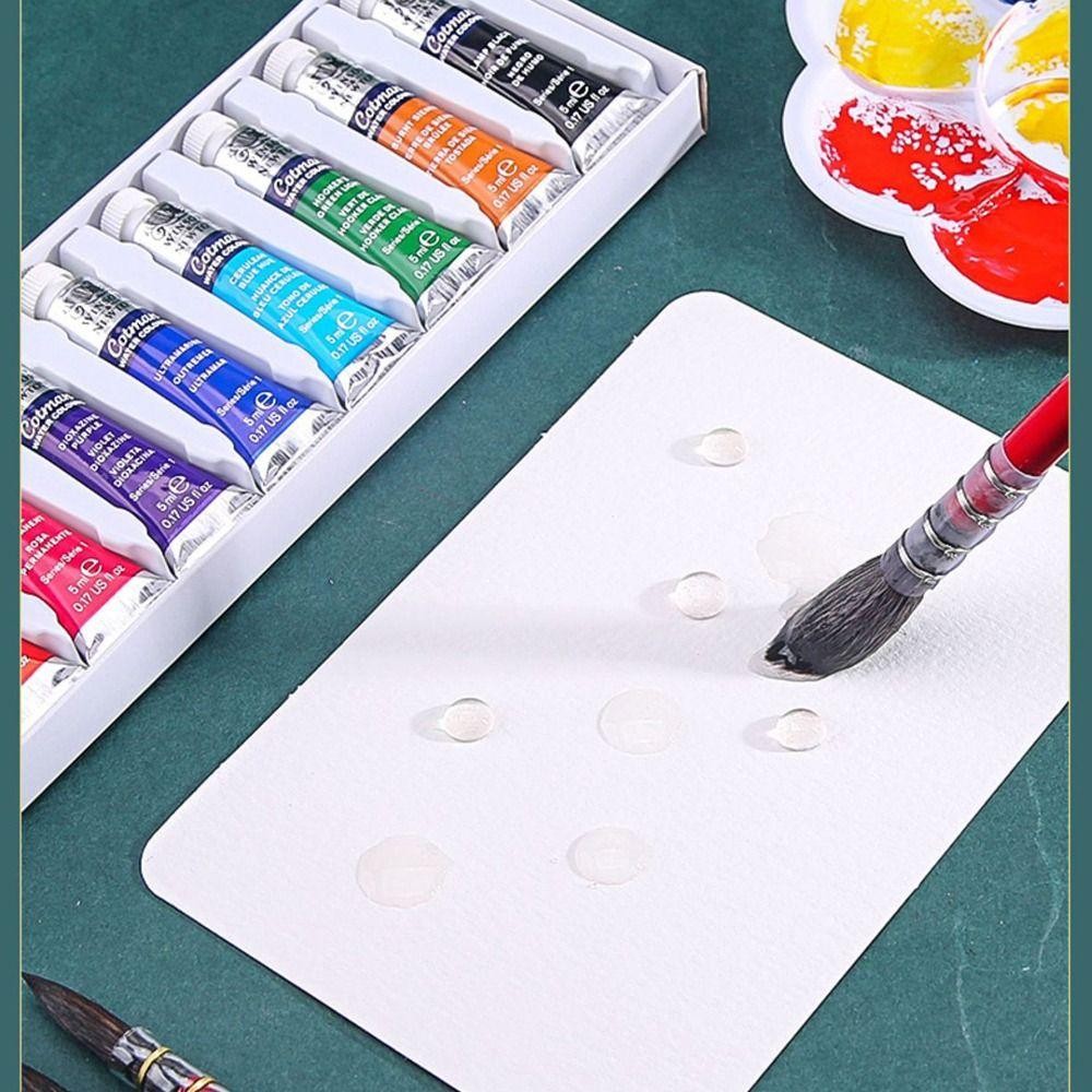 กระดาษสีน้ํา COSSY, A6 หนังสือสีน้ําแบบพกพาหยาบ, Travel Cotton Artist โปสการ์ดกล่องดีบุก ราคา ถูกที่สุด ดีลบีเคเค แกลเลอรีภาพที่ 8