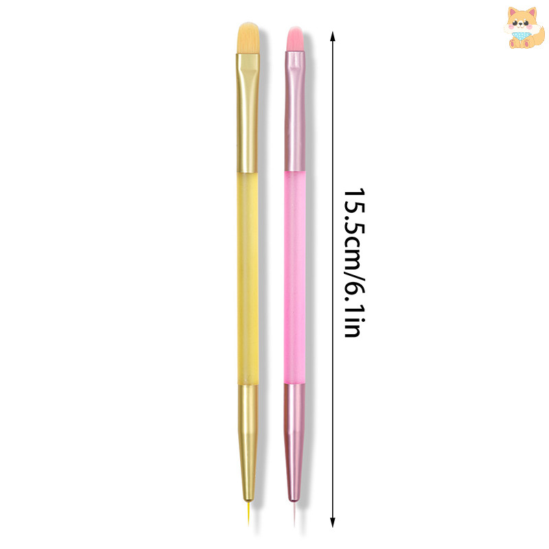 [VI] แปรงเล็บ DIY Gradient Nail Art Paing ปากกาอะคริลิคโปร่งใส Sweeping แปรงวาดเล็บเล็บเครื่องมืออุปกรณ์เสริม TH - รูปที่ 3