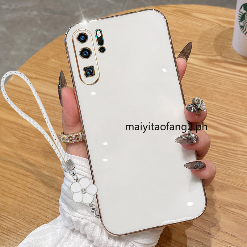 ปลอกสําหรับ Huawei P20 P30 P40 P50 P60 Pro P20 P30 Lite Nova 3e 4e เคสโทรศัพท์สไตล์เกาหลี 6D ซิลิโคน