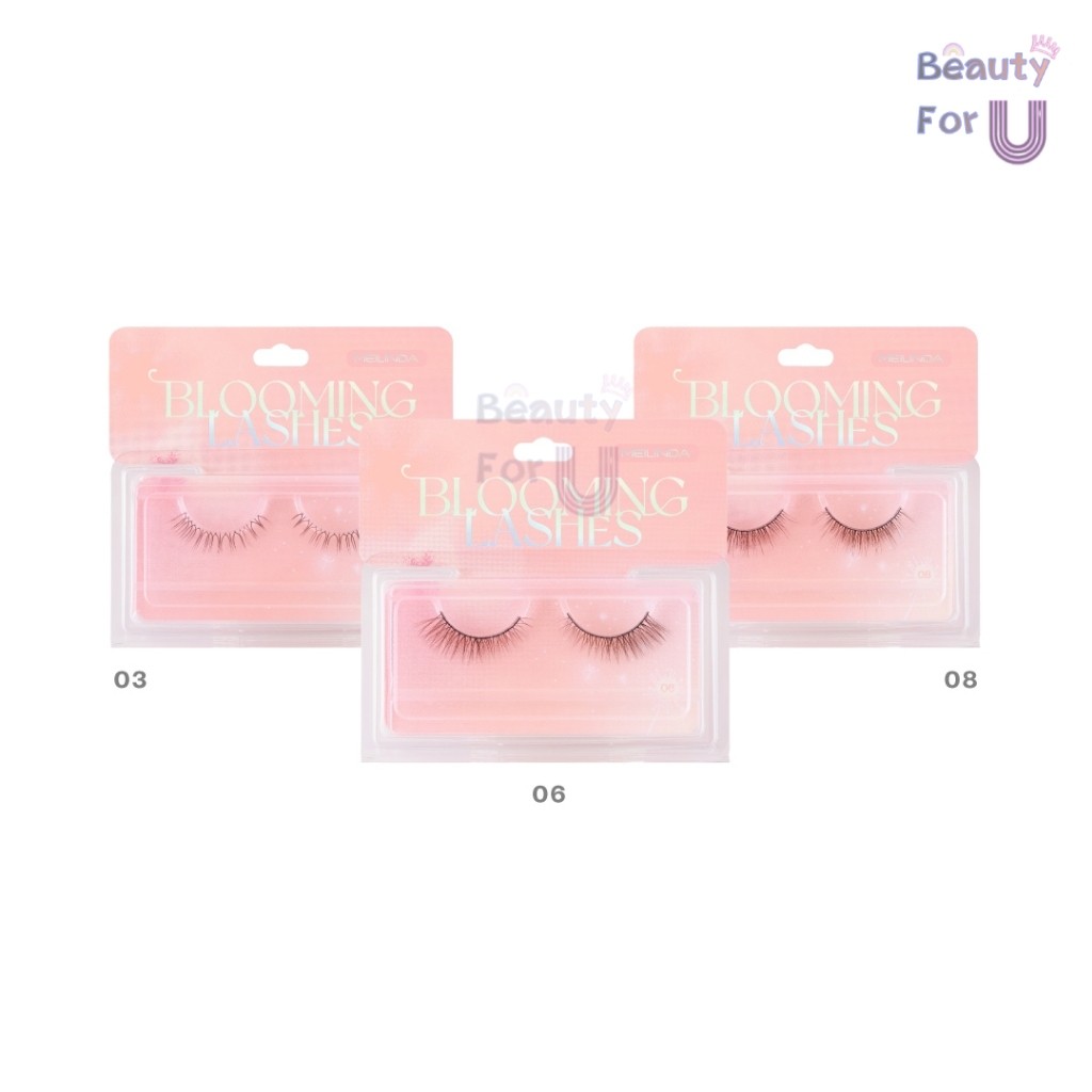 Meilinda Blooming Lashes MC9141  ขนตาปลอม ขนตาแบบชิ้นเดี่ยว 1 คู่ มีทั้งหมด 10 เบอร์