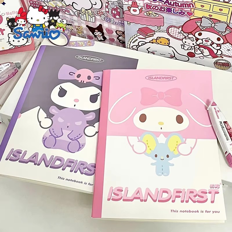 30 หน้า Kawaii Sanrios โน๊ตบุ๊ค Cinnamonroll Kuromi My Melody อะนิเมะ Notepads น่ารักการ์ตูนรายสัปดาห์ Planner การเขียนกระดาษสาวของขวัญ