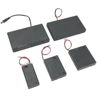 BH-AA รางถ่าน AA 1/2/3/4/8ก้อน แบบมีฝาปิด/ไม่มีฝาปิด อนุกรม Battery Holder Case Box AA 1.5-12VDC