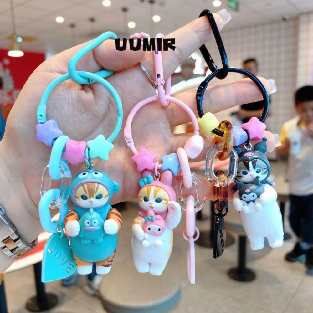 UUMIR SANRIO จี้แมวฉลาม, แมวฉลาม ซานริโอ พวงกุญแจการ์ตูนซานริโอ, พวงกุญแจรถพีวีซี