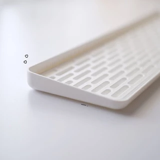 Omocha | White Drain Tray ถาดสะเด็ดน้ำ ถาดคว่ำจาน ถาดรองจาน รองแก้ว รองขวดนม สีขาวมินิมอล
