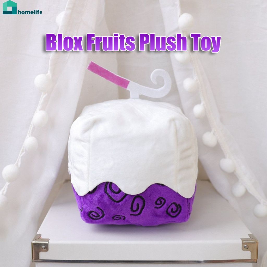 Blox Fruits Game Merchandise Props Fruit Box Plush Toy Purple Box Doll For Kids Children Plush Toys home