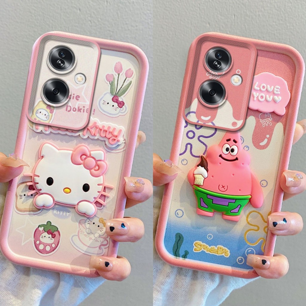 เคส OPPO A79(5G) เคสโทรศัพท์ลายการ์ตูน 3D เคสซิลิโคนนุ่มผู้ชายและผู้หญิงสไตล์ใหม่น่ารัก