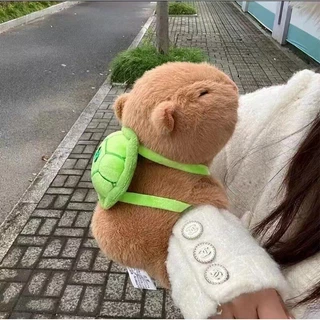 ตุ๊กตาคาปิบาร่านุ่มนิ่ม ขนนุ่มสวมข้อมือ น่ารักและพกพาง่าย เหมาะกับการสะสมและเป็นของขวัญ