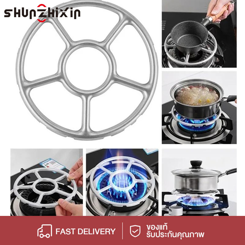 SZX สากลลื่นเตาเหล็ก Trivets สำหรับห้องครัวกระทะ Cooktop ช่วงผู้ถือกระทะยืนชั้นวางเตานมผู้ถือหม้อสำหรับเตาก๊าซ
