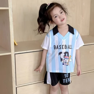 SweetKids พร้อมส่งจากกทม🌸ชุดเซ็ทแฟชั่นเด็กผู้หญิง🍓เสื้อผ้าแขนสั้นกางเกงขาสั้น ลายการ์ตูนน่ารัก สไตล์เกาหลี ลําลอง ฤดูร้อน