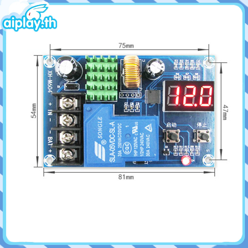 ⚡XH-M604 โมดูลควบคุมการชาร์จแบตเตอรี่ 6-60V แบตเตอรี่ขนาด 12V 24V 48V XH-M604 โมดูลชาร์จแบตเตอรี่