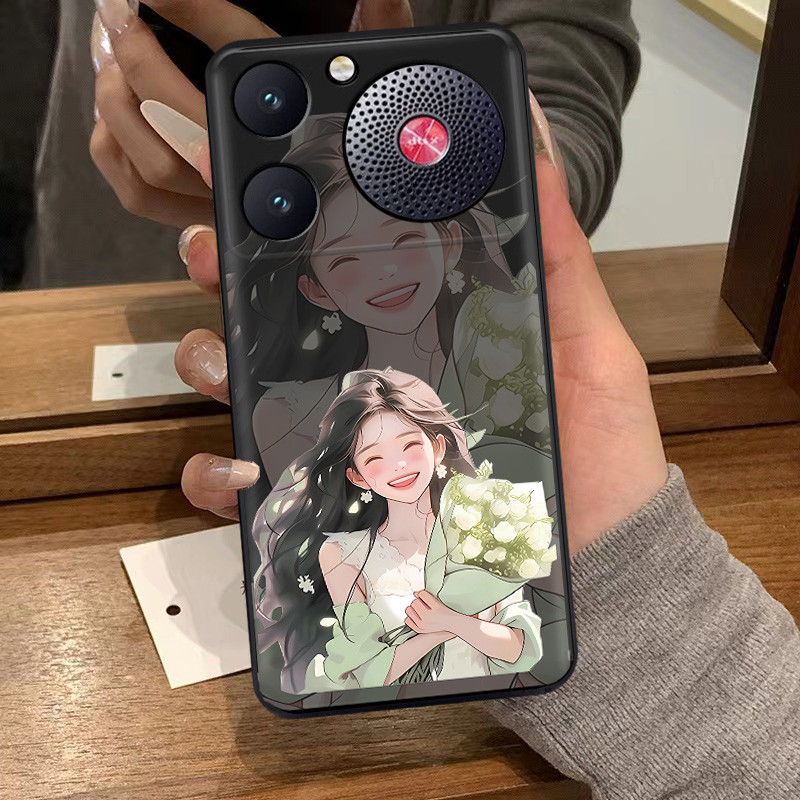 ปลอกสําหรับ ZTE Nubia Music Z2353 เคสโทรศัพท์พร้อมแฟชั่นดอกไม้สีการ์ตูน Gril