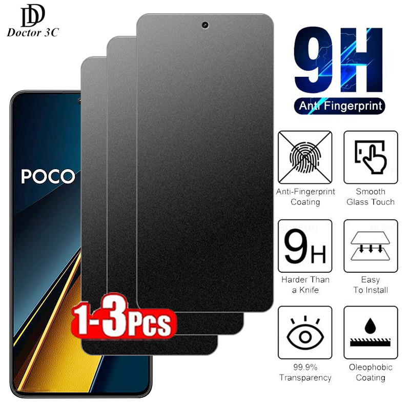 ฟิล์มกระจกแบบด้าน รุ่น Xiaomi Poco X6 X5 X4 X3 NFC M6 Plus M5 M5s M4 M3 F6 F5 F4 GT F3 Pro 5G 4G 202