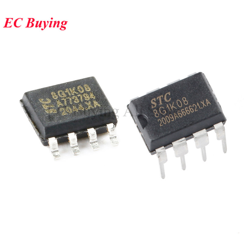 STC8G1K08 STC8G1K08-36I SOP8 DIP8 STC 8G1K08-36I ชิปเดี่ยว Microcontroller MCU IC Controller ชิป STC