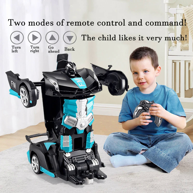 2IN1 Electric RC Car Transformation Robots One-key Deformation Car Outdoor Remote Control Sports Car
